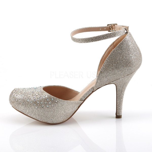 3 1/2 inches Heel, 1/2 inches Hidden PF, Ankle Strap d\'Orsay Pump — image 7 of 8