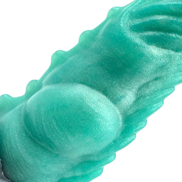 Raw Love Studio Tatsuya 7.5" Silicone Fantasy Dildo - Malachite
