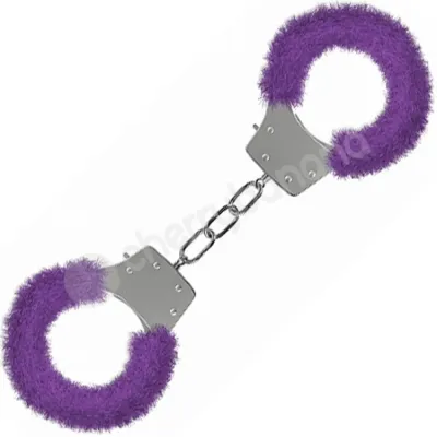 Ouch Purple Pleasure Furry Handcuffs