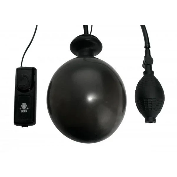 Deluxe Wonder Plug Inflatable Vibrating Black — image 12 of 21