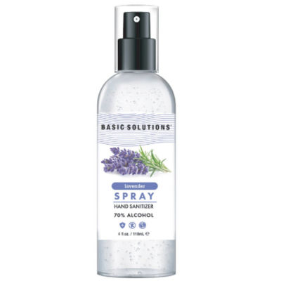 Topco Basic Solutions Hand Sanitizer Spray Lavender 4oz