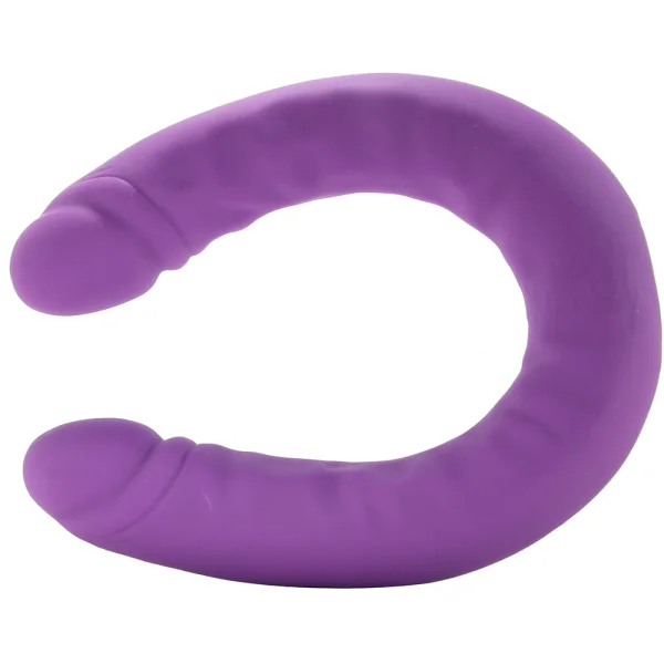 Ruse - 18 Inch Silicone Slim Double Dong - Purple