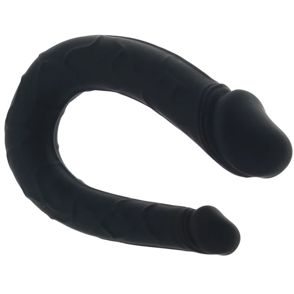 Boundless AC/DC Dong Silicone Double Dildo By CalExotics - Black
