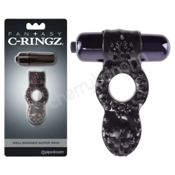 Fantasy C-Ringz Black Ball-Banger Super Cock Ring
