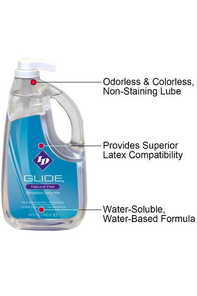 ID Glide Natural Feel Lubricant 64oz (Pump)