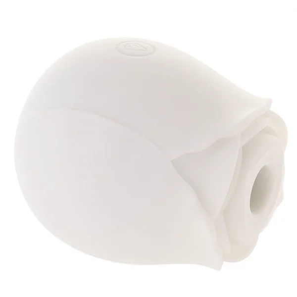 Inya The Rose Silicone Rechargeable Clitoral Pressure Wave Stimulator - Glow In The Dark White