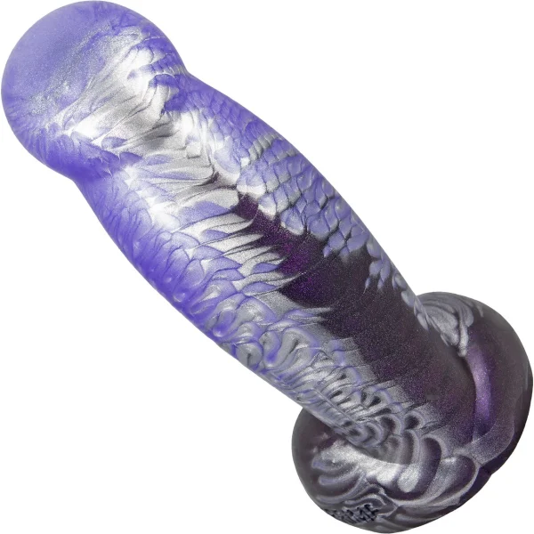 The Ellipse Large 8.75" Silicone Abstract Dildo By Uberrime - Ultra Violet OG