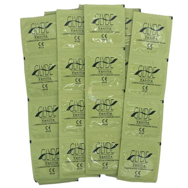 Glyde Ultra Organic Vanilla Flavored Vegan Condoms | 12-Pack