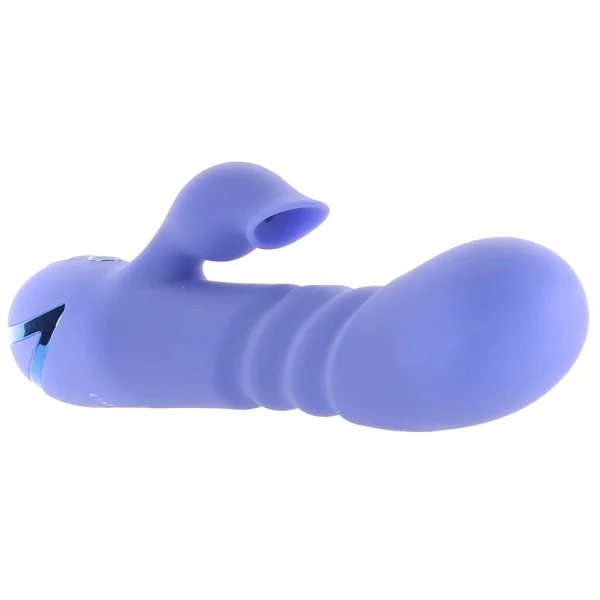 California Dreaming L.A. Love Thrusting Rabbit Style Silicone Rechargeable Vibrator by CalExotics