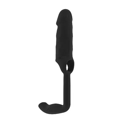 Sono No 38 Stretchy Penis Extension and Plug Black