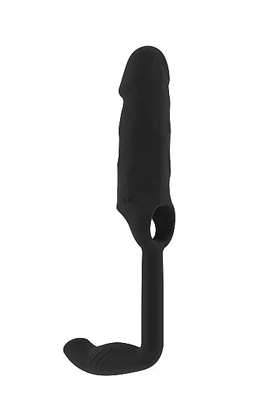 Sono No.38 - Stretchy Penis Extension and Plug - Black