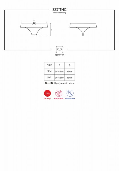Thong Crotchless L/XL