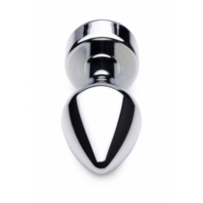 Weighted Base Aluminum Plug Pink Gem Medium How To Use A Butt Plug