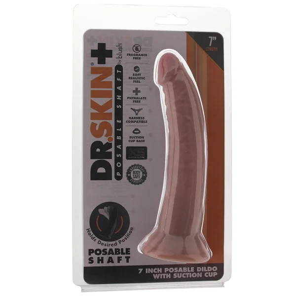 Dr. Skin Plus 7 Inch Posable Dildo