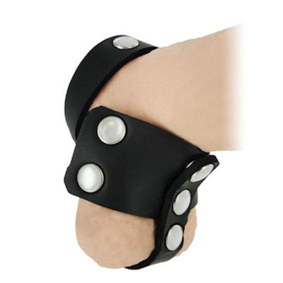 Deluxe Neoprene Vault Ball Stretcher Cock Ring Black