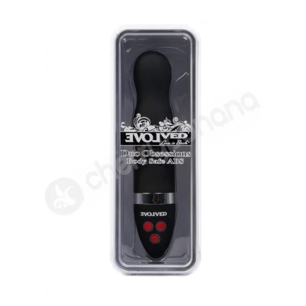 Duo Obsessions Entice Black Vibrator
