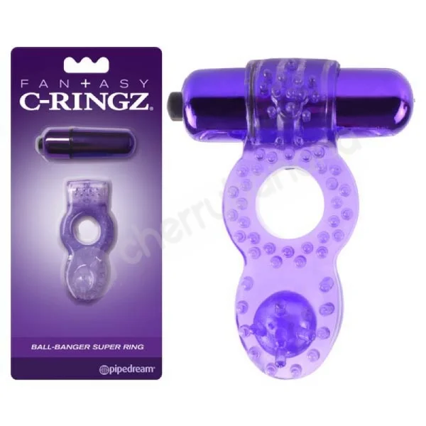 Fantasy C-ringz Purple Ball-Banger Super Cock Ring