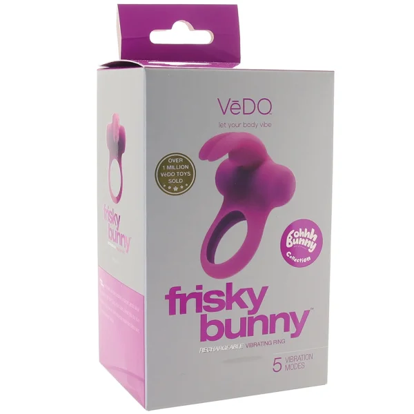 Ohhh Bunny Frisky Bunny Vibrating Cock Ring - Perfectly Purple