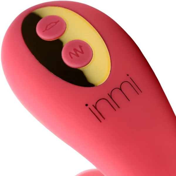Shegasm Joy-Pulse Flexible Silicone G-Spot Pulsing Vibrator & Pressure Wave Clitoral Stimulator - Pink