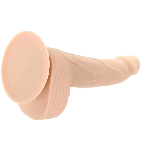 Silicone Studs Realistic 6" Suction Cup Dildo - Vanilla