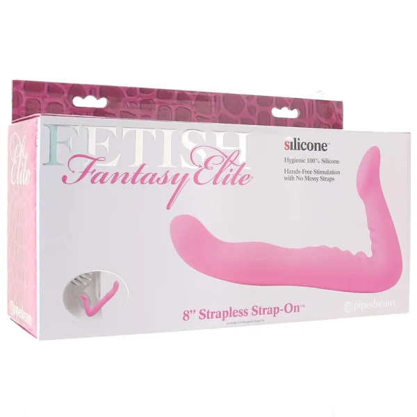 Fetish Fantasy Elite 8" Silicone Strapless Strap-On Dildo - Pink