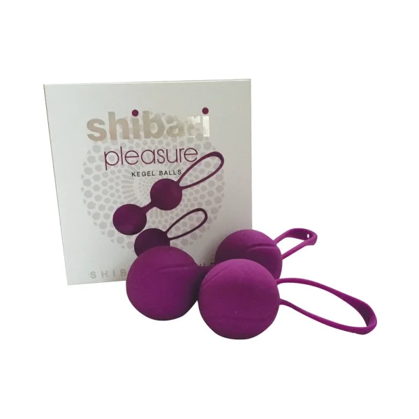 Shibari Pleasure Balls Set Of Two 1 Double Ball 1 Single Ball Purple — image 5 of 19
