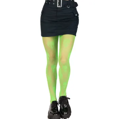 Alien Net Tights One Size Green