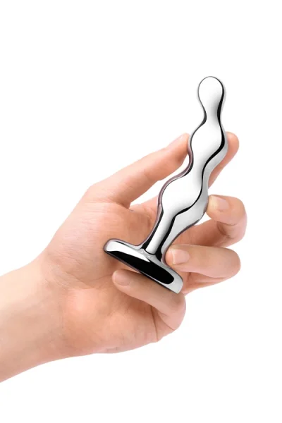 B-Vibe 5" Stainless Steel Anal Beads