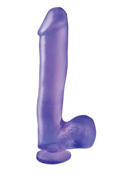 Pipe Dreams Basix Rubber Works - 10" Dong with Suction Cup - (PACK OF 2)