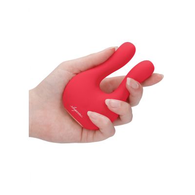 Dual Motor Clitoral Stimulator Exceptional Red Best Silicone Sex Toys