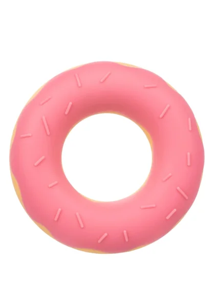 Naughty Bits Dickin' Donuts Silicone Donut Cock Ring By CalExotics - Pink