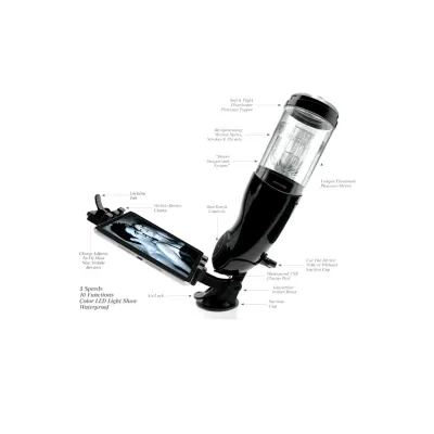 PDX Mega Bator Mouth 11 Thrusting Rotating Masturbator