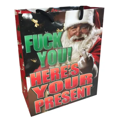 Fuck You Here s Your Present X Mas Gift Bag