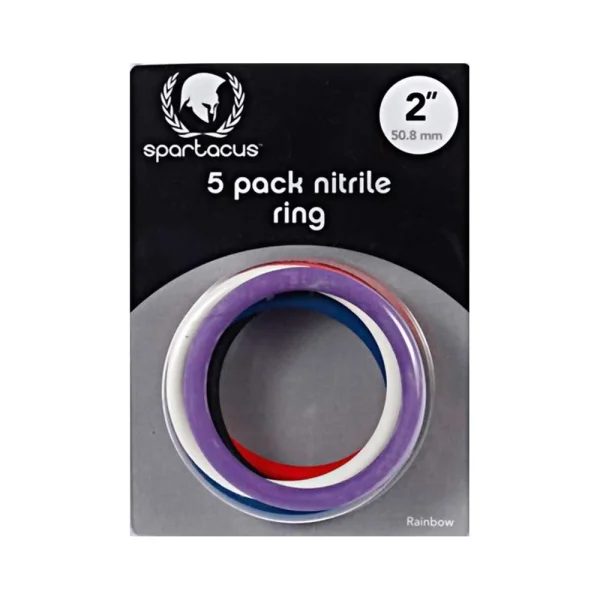 Spartacus Nitrile Cock Rings (5 Per Package/2inches Each) — image 5 of 5