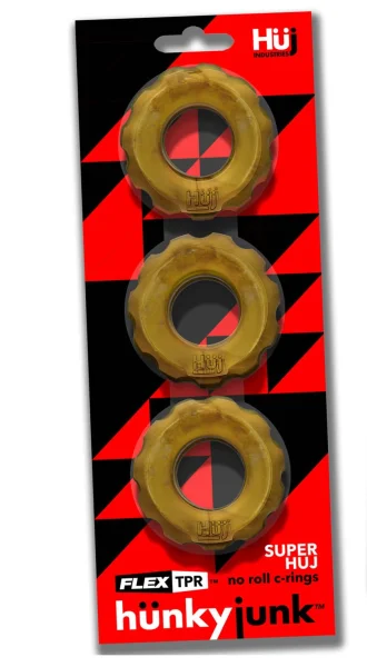 Super Huj - 3-Pack Cockrings - Bronze