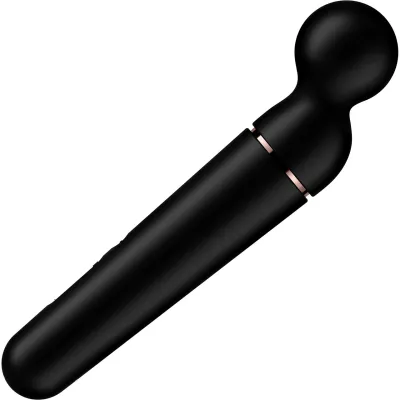 Satisfyer Planet Wand er Silicone Rechargeable Waterproof Wand Style Vibrator Black