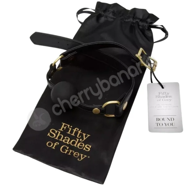 Fifty Shades Of Grey Bound To You Faux Leather & Silicone Ball Gag