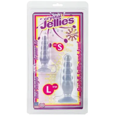 Crystal Jellies Anal Delight Trainer Kit Clear