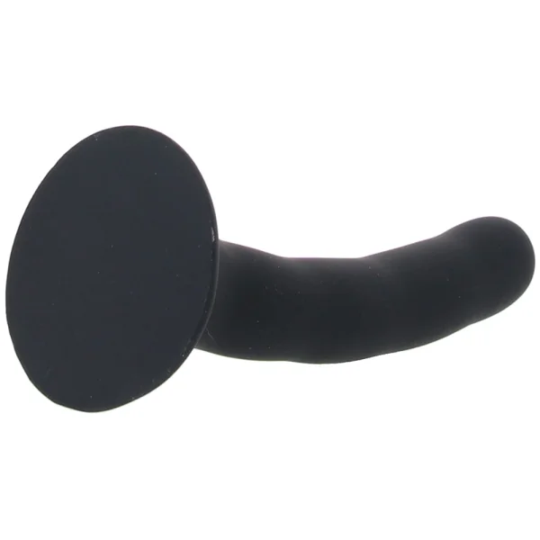 Please  5.25" Silicone Harness Compatible Dildo By Sportsheets - Black