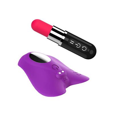 Ebby Lipstick Remote Control Wearable Vibrator Purple