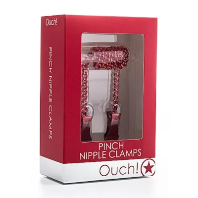 Pinch Nipple Clamps Red