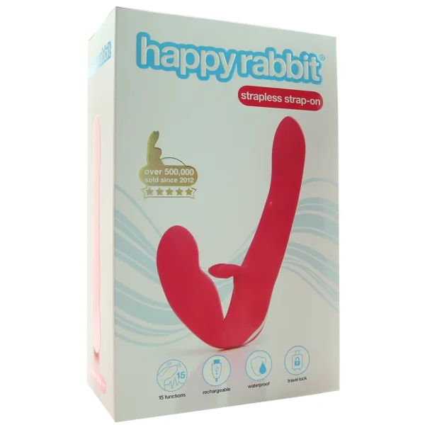 Lovehoney Happy Rabbit Strapless Strap On Vibrator with Bunny Ears