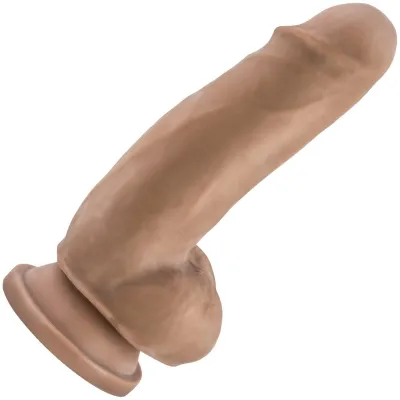 Au Naturel El Gordo 7 Inch Sensa Feel Dual Density Dildo By Blush Caramel