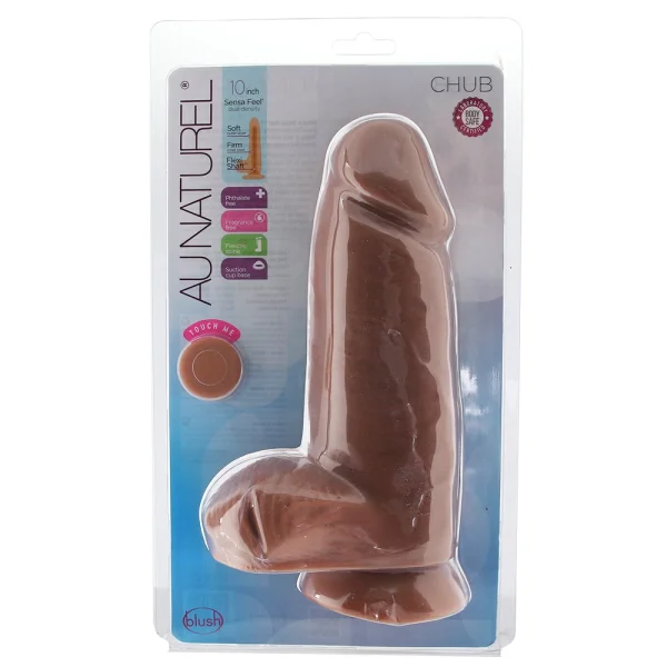 Au Naturel Chub 10 Inch Sensa Feel Dildo