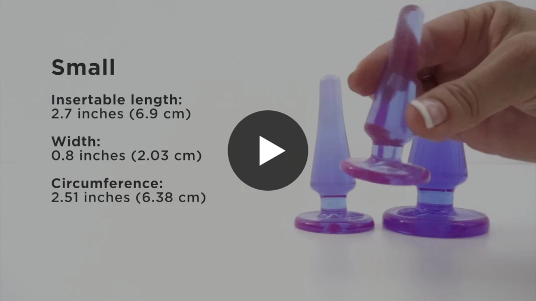Crystal Jellies - Anal Initiation Kit (Purple)