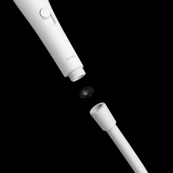 Womanizer Wave Shower Head & Water Massage Clitoral Stimulator - White
