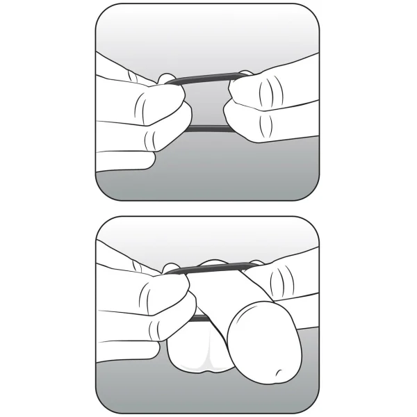 Performance VS4 Pure Premium Silicone Cock Rings By Blush Novelties - Black