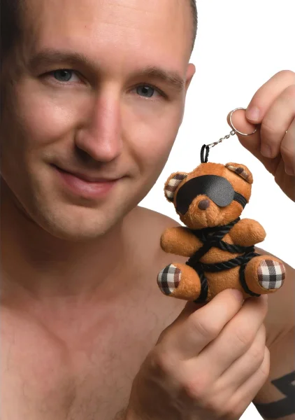 Rope Teddy Bear Keychain