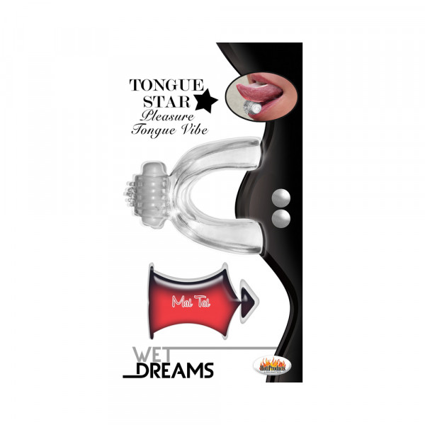 Tongue Star Vibe with 10ml Liquor Lube Pillow