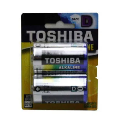 Toshiba D Alkaline Carded Batteries 2 Pack